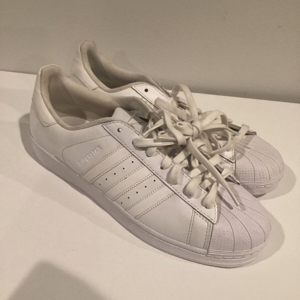 mens white superstars